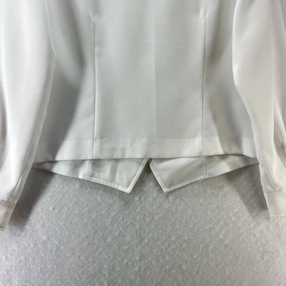 Appleseed's Blazer Womens Size 6P Notch Single Breasted Long Sleeve White - Picture 6 of 10